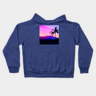 AM LoFi Kona Palms Kids Hoodie